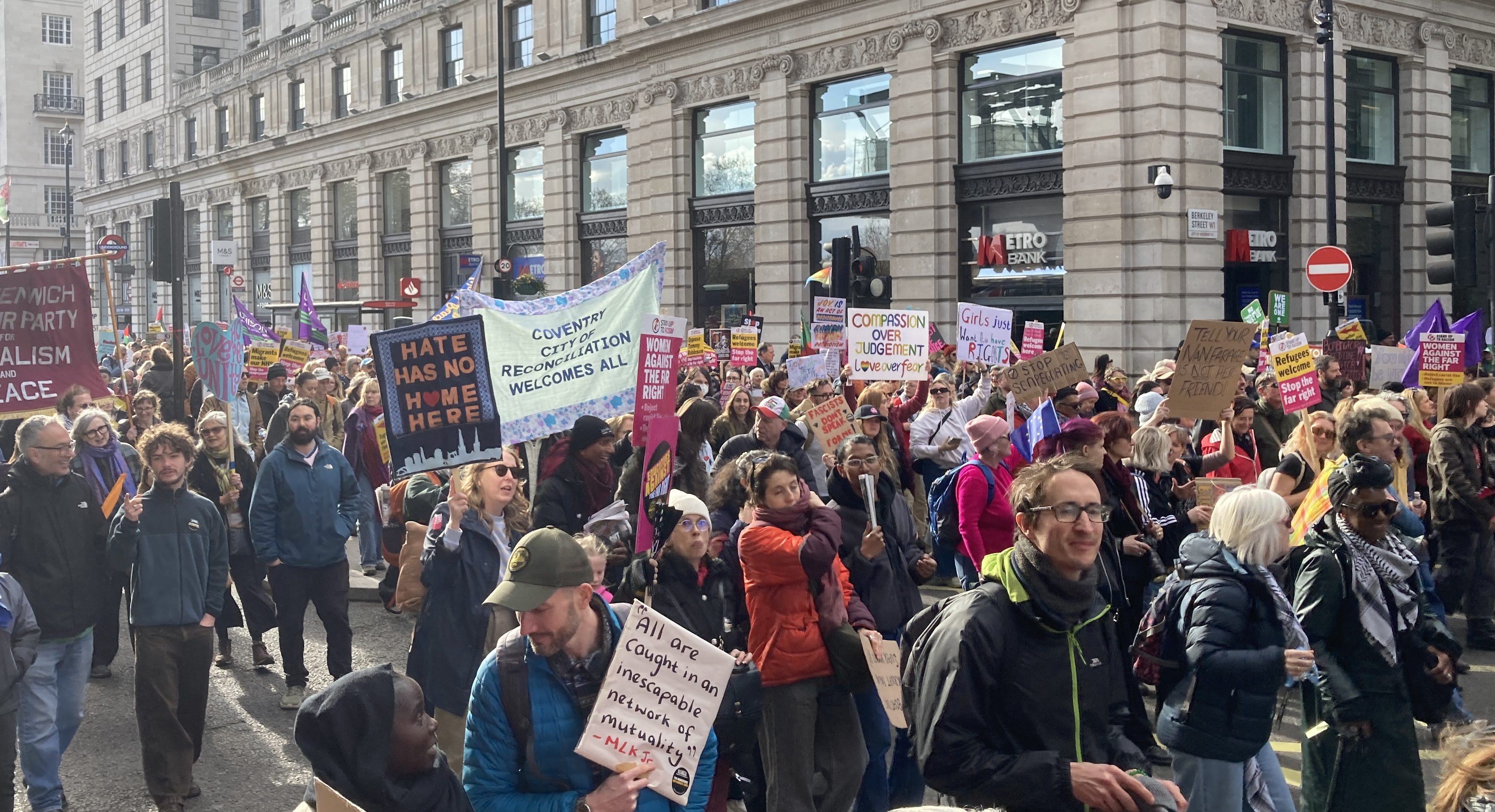 Image showing crowd at the Together Alliance anti far right march in London 2026