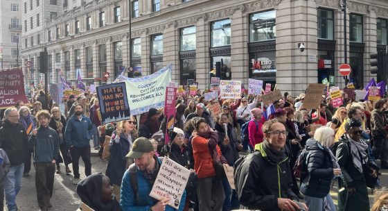 Image showing crowd at the Together Alliance anti far right march in London 2026